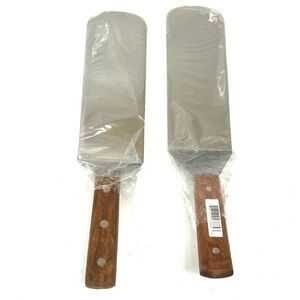 Wood Handle Stainless Steel Spatulas